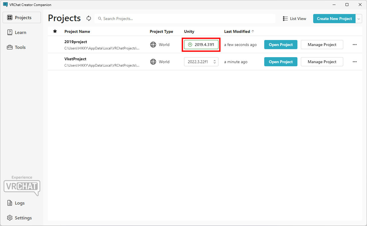 how_to_open_existing_creator_companion