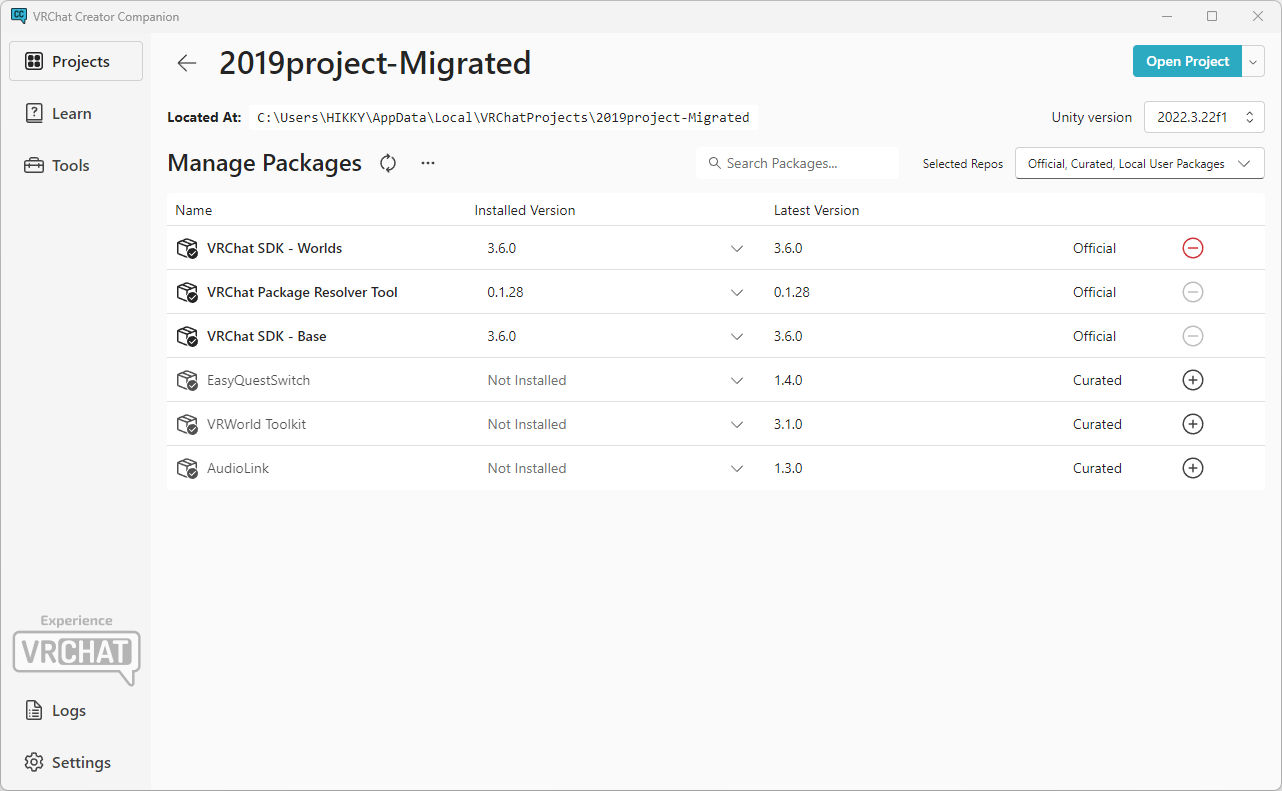 how_to_open_existing_creator_companion