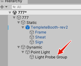 LightProbeGroupの設置