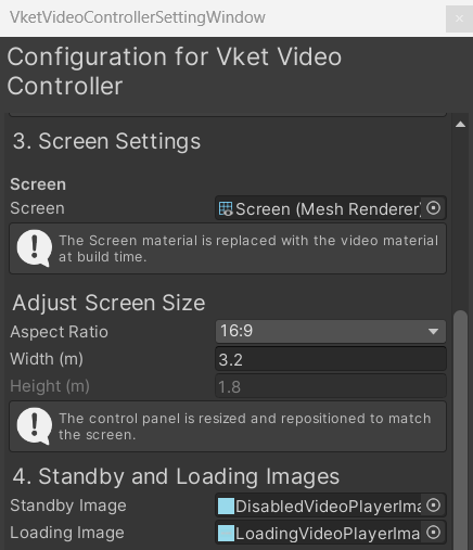 Screen Settings